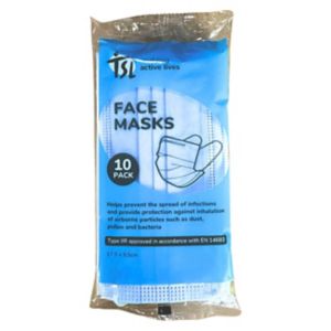 TSL Healthcare type iir facemasks 10's - British product