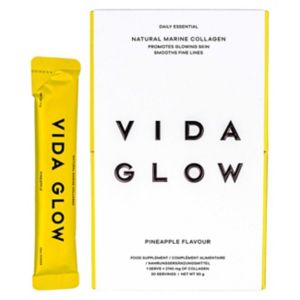 VIDA GLOW marine collagen powder pineapple 90g (British brand)