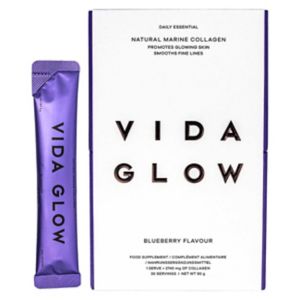 Vida Glow Natural Marine Collagen Blueberry Supplement 30 x 3g sachets