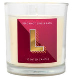 Landon Tyler Alphabet Candle Letter L Bergamot Lime  Basil 140g