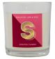 Landon Tyler Letter S candle Bergamot Lime Basil 140g, imported from the UK