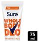 Sure whole body deodorant cream fresh citrus 75ml (British brand)