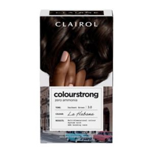 Clairol Colour Strong hair dye 3.0 Darkest Brown 199ml - British product