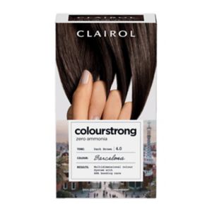 Clairol Colour Strong 4.0 Dark Brown hair dye 199ml - British product