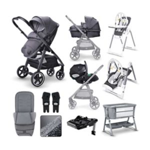 Miniuno TouraGo Travel System Bundle Anthracite, imported from the UK