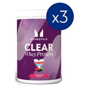 MyProtein Clear Whey Vimto Drink Mix 3 x 251g, imported from the UK