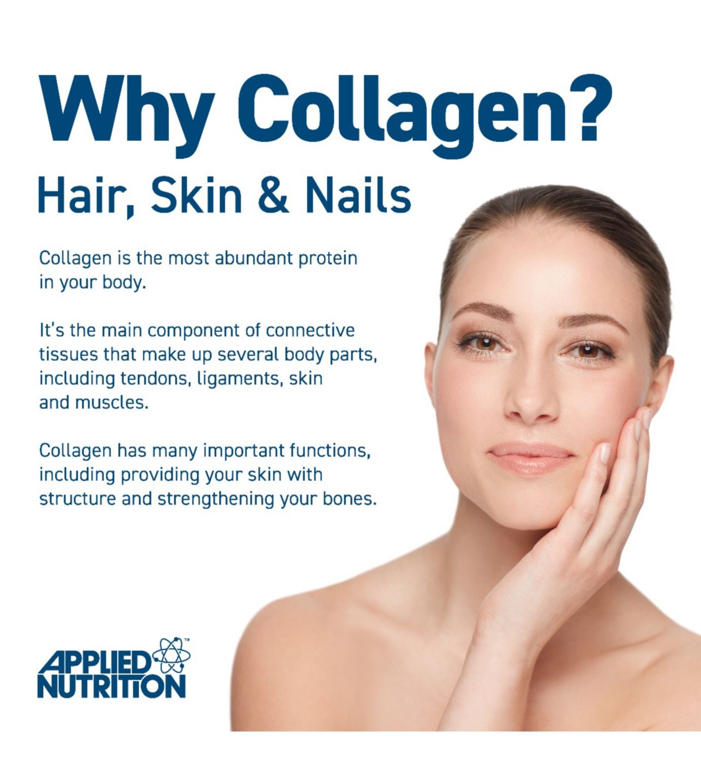Applied Nutrition marine collagen powder unflavoured 300g - British product