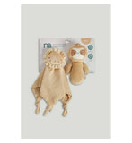 Mothercare Muslin Comforter and Squeaker Set Neutral