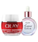 Olay Super Serum 30ml  Olay Regenerist Niacinamide SPF30 Day Cream 50ml Bundle