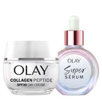 Olay Super Serum 30ml  Olay Collagen Peptide SPF30 Day Cream 50ml Bundle