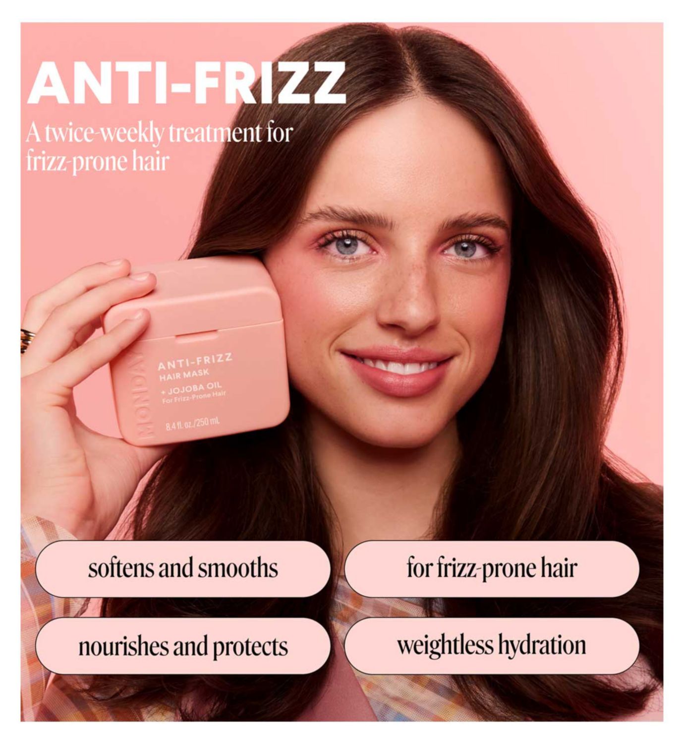 Monday anti frizz hair mask 250ml, imported from the UK