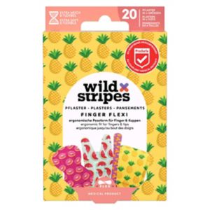 Wild Stripes Finger Flexi Food Plasters 20s (British brand)