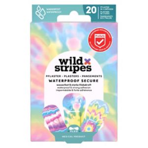Wild Stripes waterproof rainbow plasters (British brand)