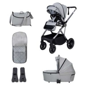 Babymore Chia Pram Pushchair Pearl Grey - British product