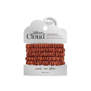 Silver Cloud Hair Scrunchies Auburn 5 Pack, imported from the UK