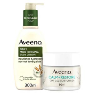 Aveeno Face and Body Moisturising Bundle Oat 50ml 300ml - British product