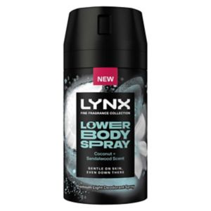Lynx Lower Body Spray Coconut + Sandalwood 100ml, UK version