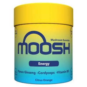 Moosh Mushroom Gummies Energy Citrus 60 gummies, imported from the UK