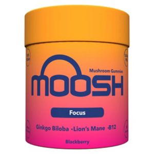 Moosh Mushroom Gummies Blackberry 60, imported from the UK