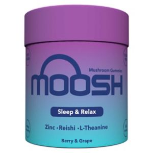 Moosh Mushroom Gummies Sleep Relax 60 Gummies, imported from the UK