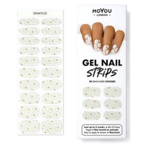 MoYou London Gel Nail Strips Oopsy Daisy 20 Pieces, imported from the UK