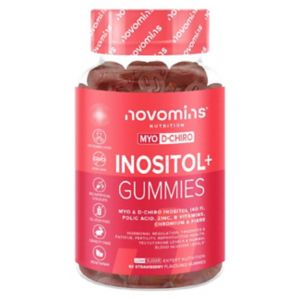 Novomins Inositol Gummies Strawberry Flavour Vitamin Supplement 60s