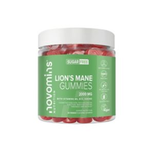 Novomins Lions Mane Gummies Orange Flavour Supplement 60s