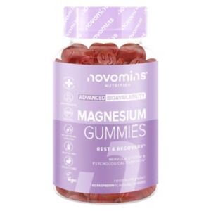 Novomins Magnesium Gummies Raspberry Flavour Supplement 60s