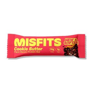 Misfits protein bar cookie butter 50g, imported from the UK