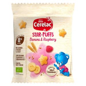 Cerelac Star Puffs Banana Raspberry Baby Food Snack 7g