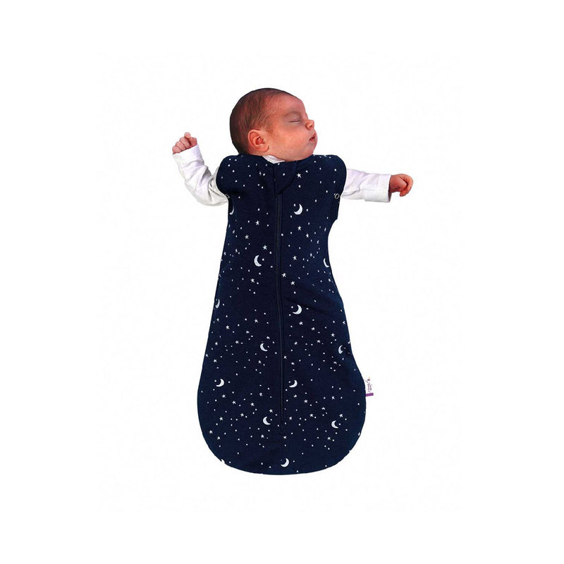 Sweet Dreamers Bamboo Baby Sleeping Bag Blue Moon Stars 0-3 Months (British brand)