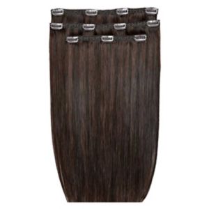 Beauty Works clip-in extensions dark chocolate 18 inch - British product