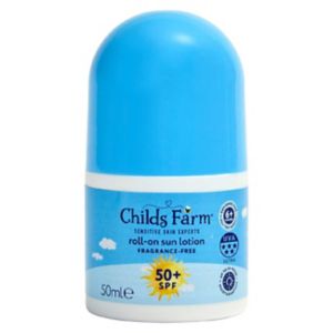 Childs Farm sun lotion SPF 50+ fragrance free 50ml - British product