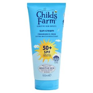 Childs Farm SPF 50+ Sun Cream Fragrance Free 100ml - British product