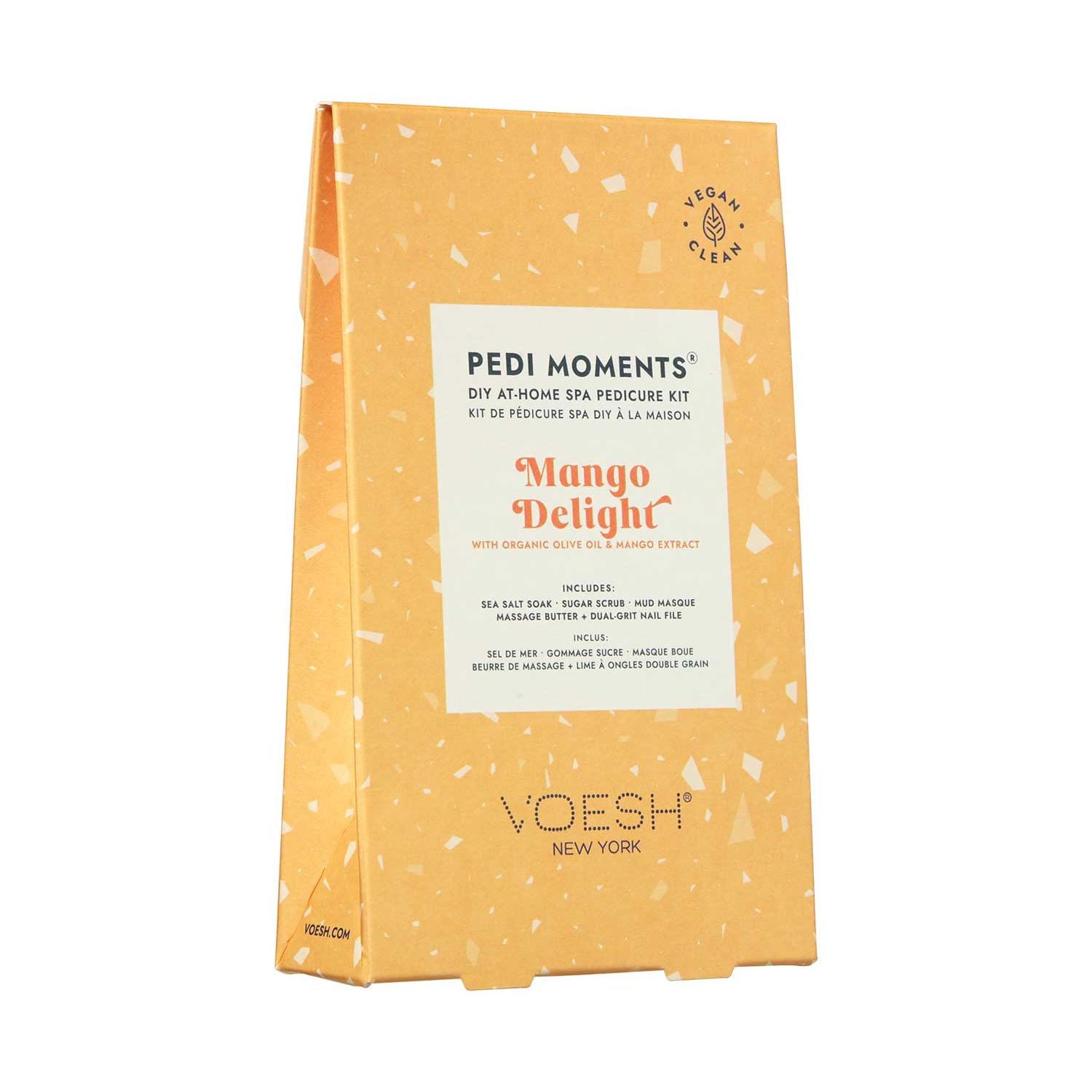 Voesh New York Pedi Moments Mango Delight foot care kit (British brand)