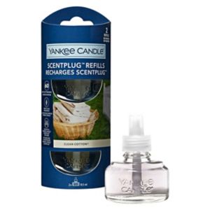 Yankee Candle Scentplug Refill Clean Cotton 18.5ml x 2 (British brand)