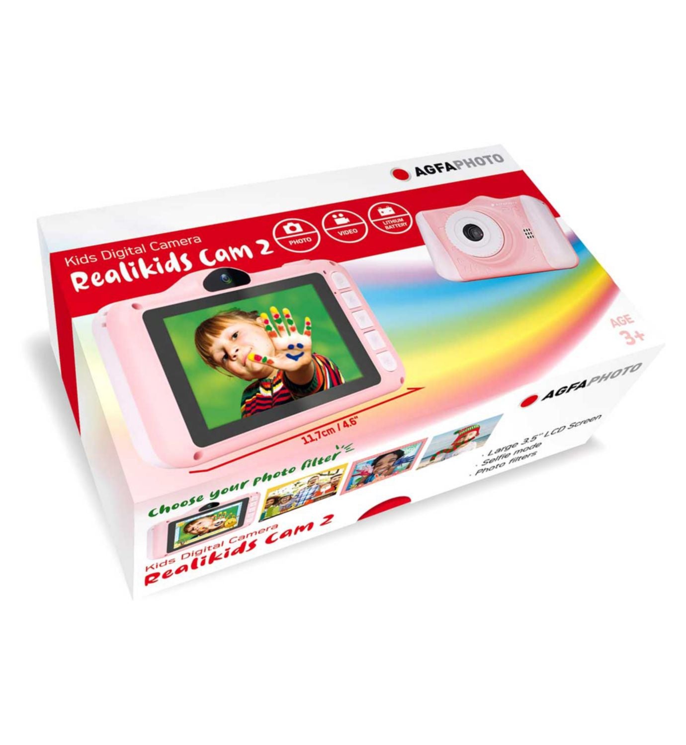 Agfaphoto Realikids Camera Pink digital kids - British product