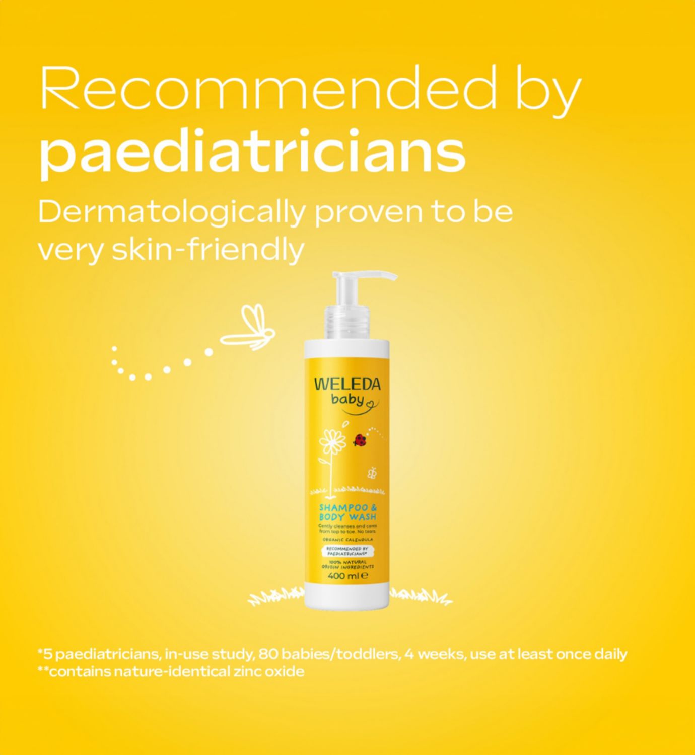 Weleda Calendula Shampoo and Body Wash 400ml (British brand)