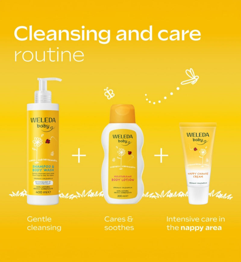 Weleda Calendula Shampoo and Body Wash 400ml (British brand)
