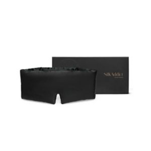 Silk Addict Silk Sleep Mask Black (British brand)