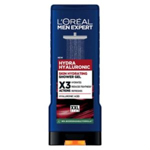 L'Oréal Men Expert shower gel Hyaluronic Power 400ml, imported from the UK