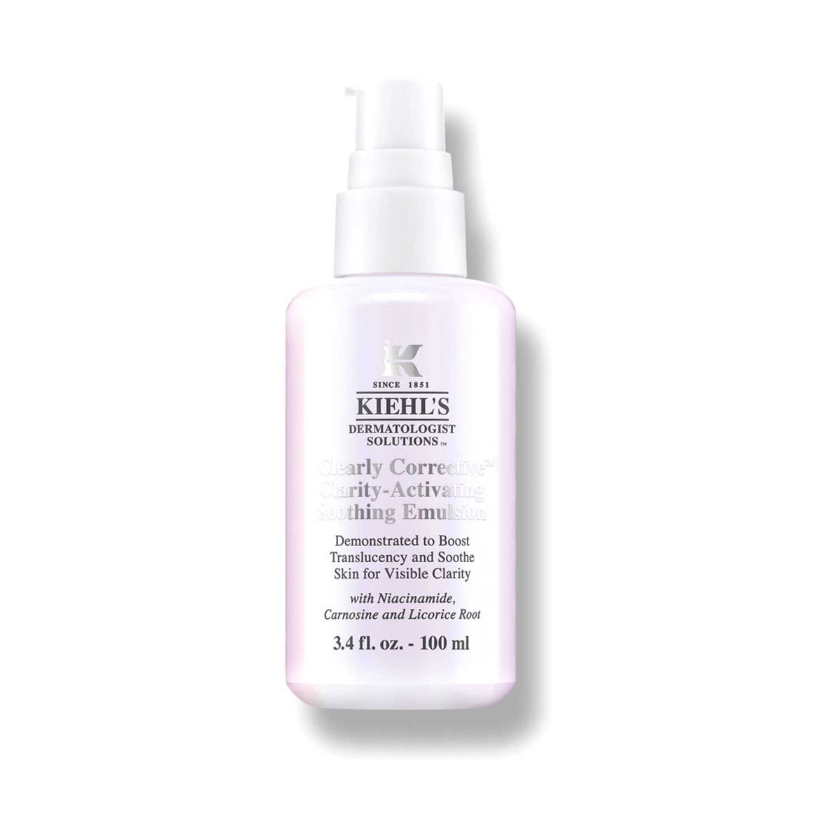 Kiehl's Clearly Corrective face emulsion, imported from the UK