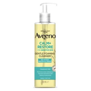 Aveeno Calm & Restore foaming cleanser 200ml - British product