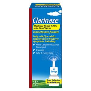 Clarinaze Hayfever Relief Nasal Spray 0.05% 60 Sprays - British product