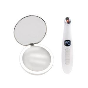 Stylpro Travel Bundle Eye Massager LED Mirror Set (British brand)