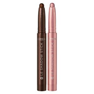 L'Oreal Paris shadow stick duo mauve eyeshadow bundle, UK version