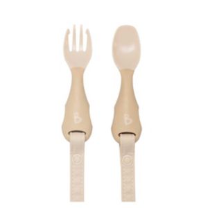 Bibado Handi Cutlery Attachable Fawn Weaning Cutlery Two Pack