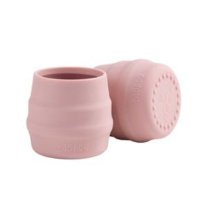 Bibado Sippit Silicone Baby Training Cup Blush Two-pack, imported from the UK