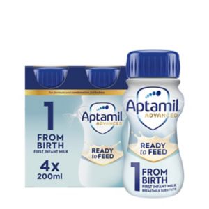 Aptamil Advanced 1 Infant Formula Liquid 4x200ml - British product