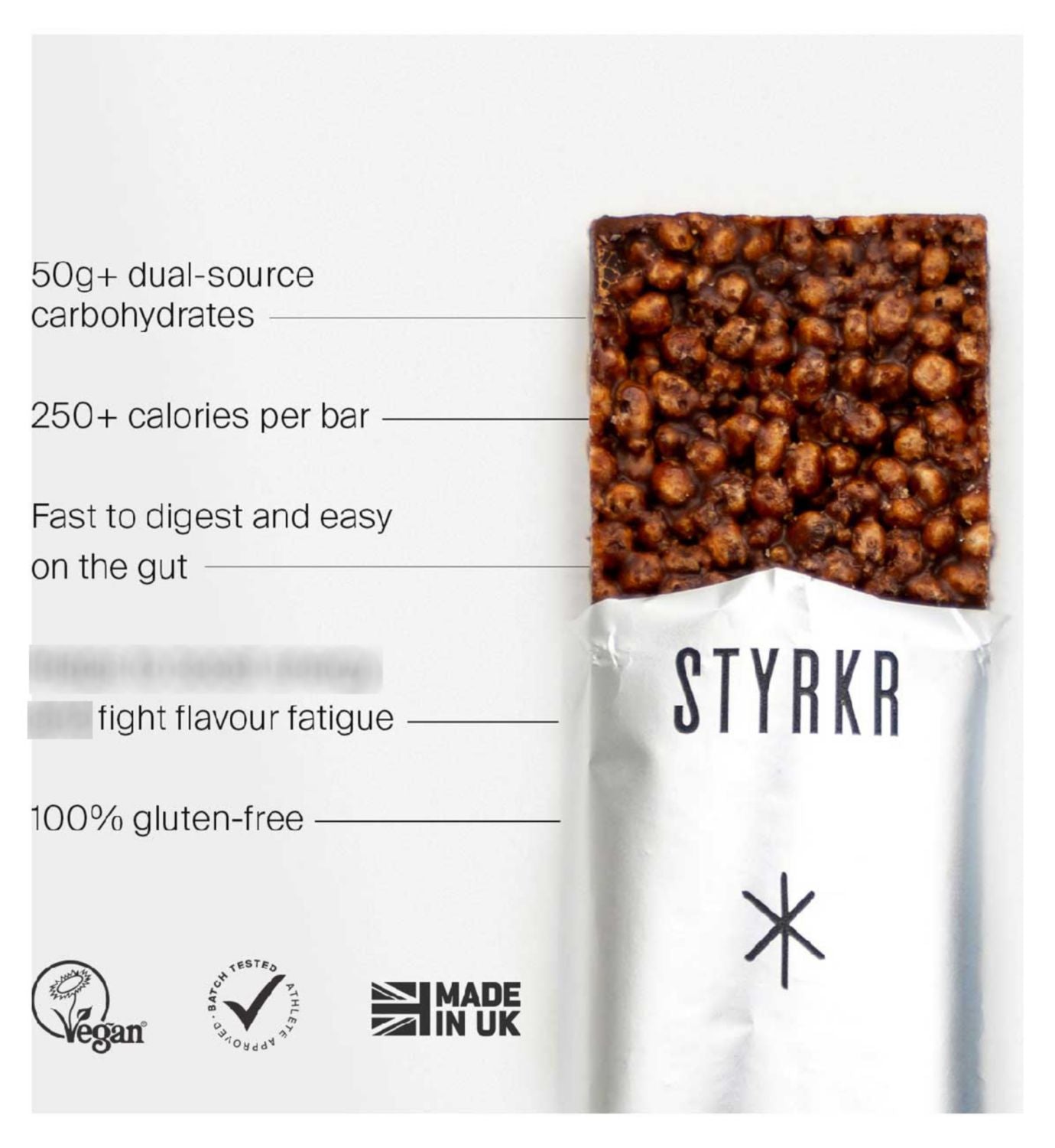 Styrkr Energy Bar Dark Chocolate Chip 70g (British brand)